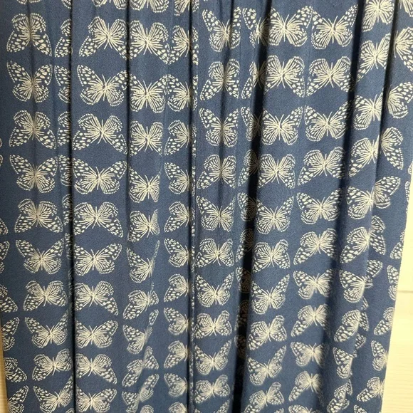 Aerie Blue Butterfly Patterned Jumpsuit - Picture 3 of 8